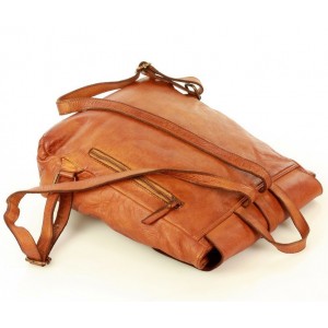 K42 Fait-main sac à dos cuir  femmes urbain. Cuir italien vintage | Noir Marron Vert Beige